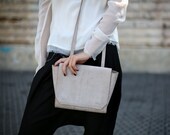 Clearance! Small Leather Shoulder Bag, Mini Purse, Cross Body Handbag, CrossBody Bag, Shoulder Handbag - Beige Blur
