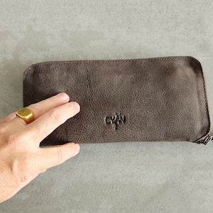 Cartera de cuero para mujer, Cartera para mujer, Cartera con cremallera de cuero, Cartera de cuero para mujer, Cartera de cuero premium, Regalo para mujer
