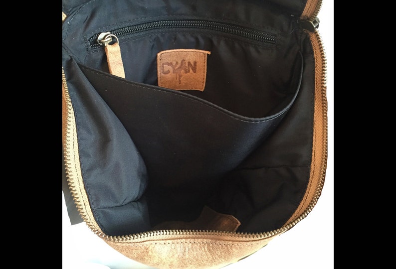 Honey Brown Leather Bag School Bag Handmade Brown Leather Backpack Women Travel Bag Honey Brown Lou
