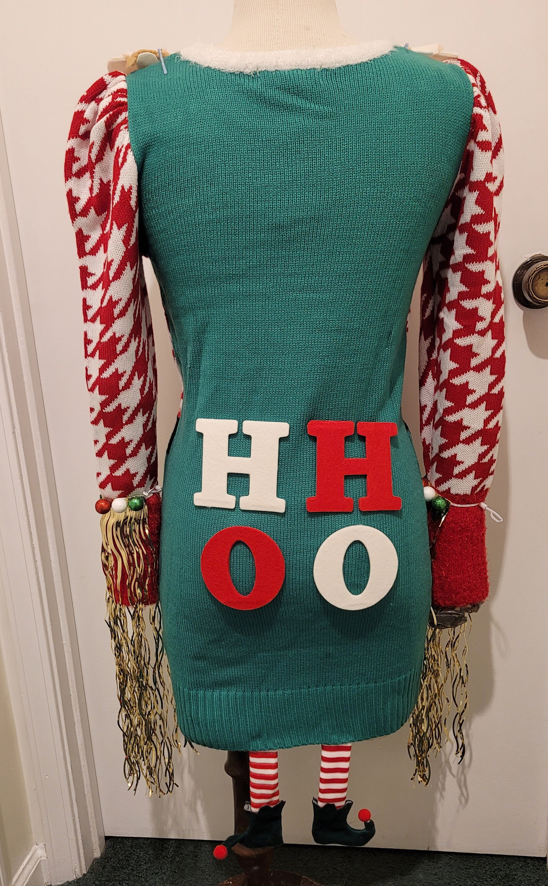 Gingerbread sweater dress top