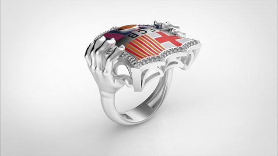 bague en or fc barcelone bague en or fc barcelone