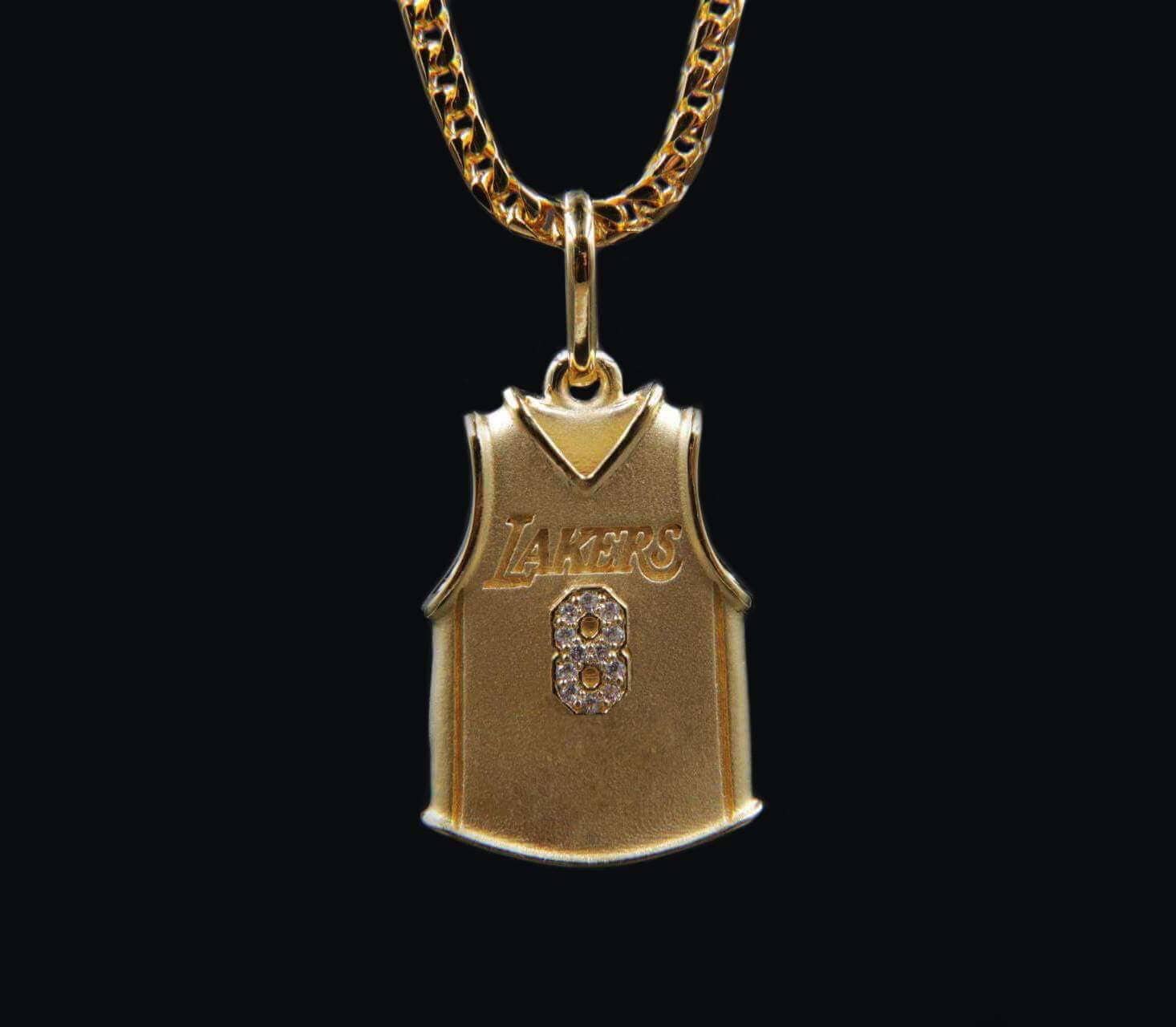 Gold Kobe Jersey Pendant Gold Kobe Jersey Pendant