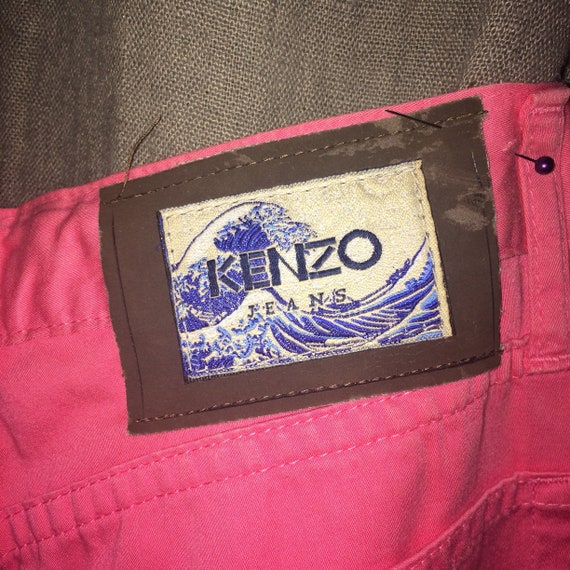 Jean vintage taille haute Kenzo rose