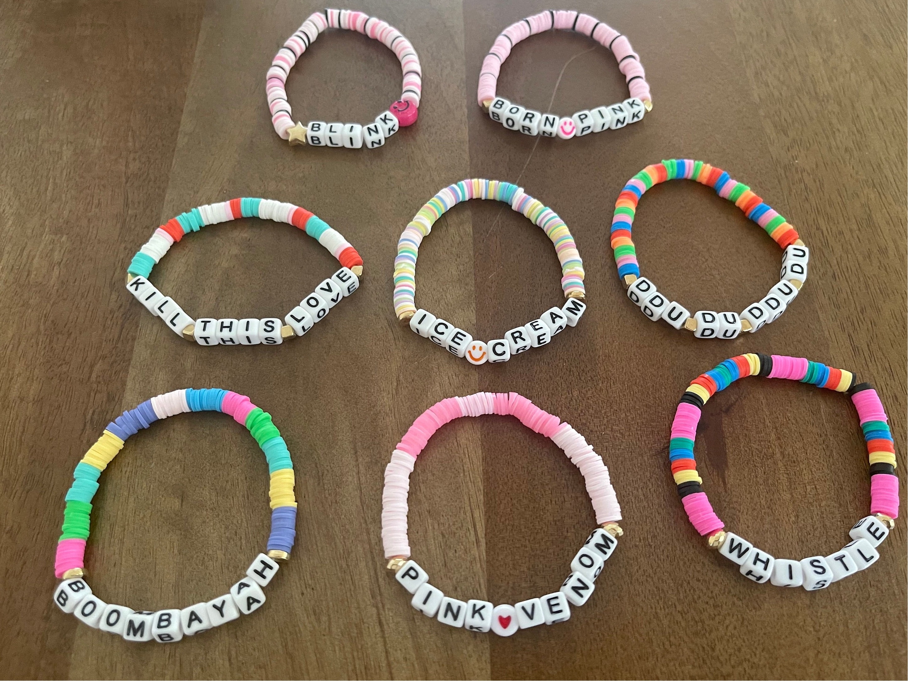 ★SENTIMENTS★ NO.238 [BLACK PINK] BRACELET Lisa Bracelet, Black Pink Friendship Bracelet, Kpop