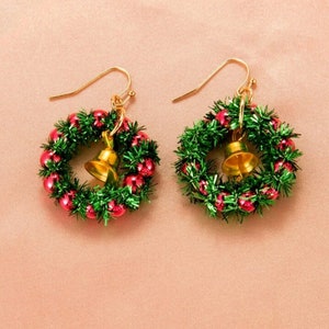 Christmas Wreath Earrings