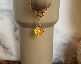 Tumbler Charm Flower, Cute Tumbler Accessories, Tumbler Jewlery, Cup charm for Tumbler, Gifts for teens, Gift for preteens, Tumbler Decor