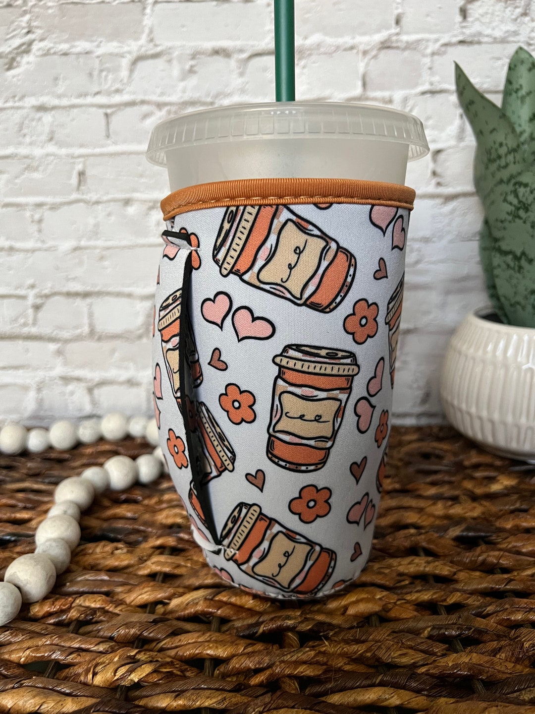 Iced Coffee Sleeve With Handle, Iced Coffee Gift for Coffee Lovers