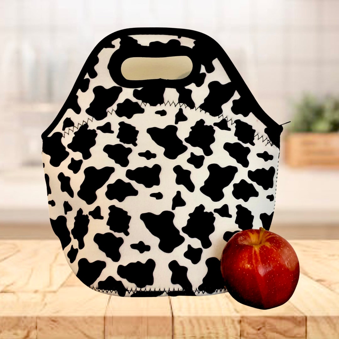 Cow Print Lunch Box Cow Print Lunch Tote Cow Print Lunch Bag - Etsy