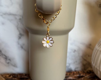 Tumbler Charm Flower, Cute Tumbler Accessories, Tumbler Jewlery, Cup charm for Tumbler, Gifts for teens, Gift for preteens, Tumbler Decor