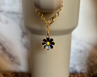 Tumbler Charm Flower, Cute Tumbler Accessories, Tumbler Jewlery, Cup charm for Tumbler, Gifts for teens, Gift for preteens, Tumbler Decor