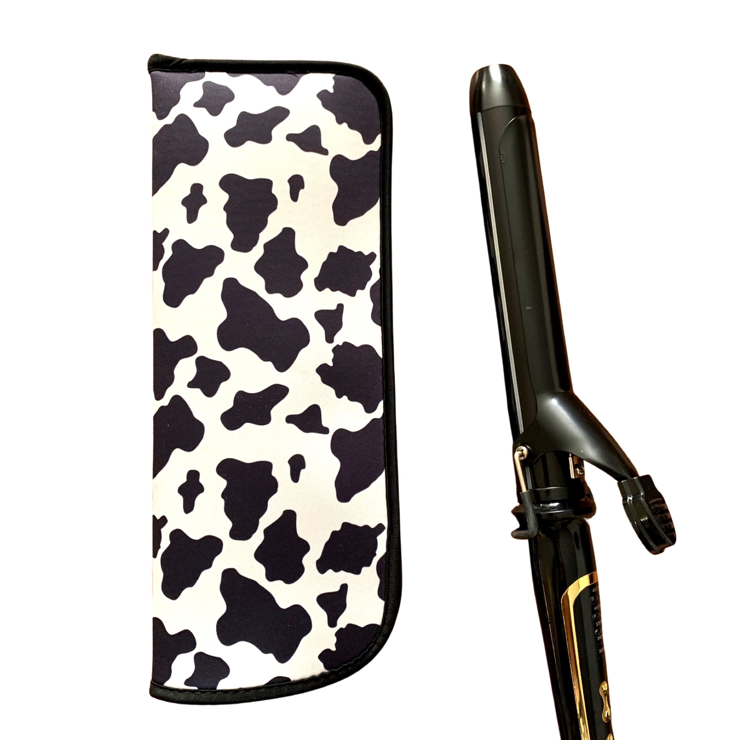 Cow Print Curling Iron Storage Case Flat Iron Storage for Etsy