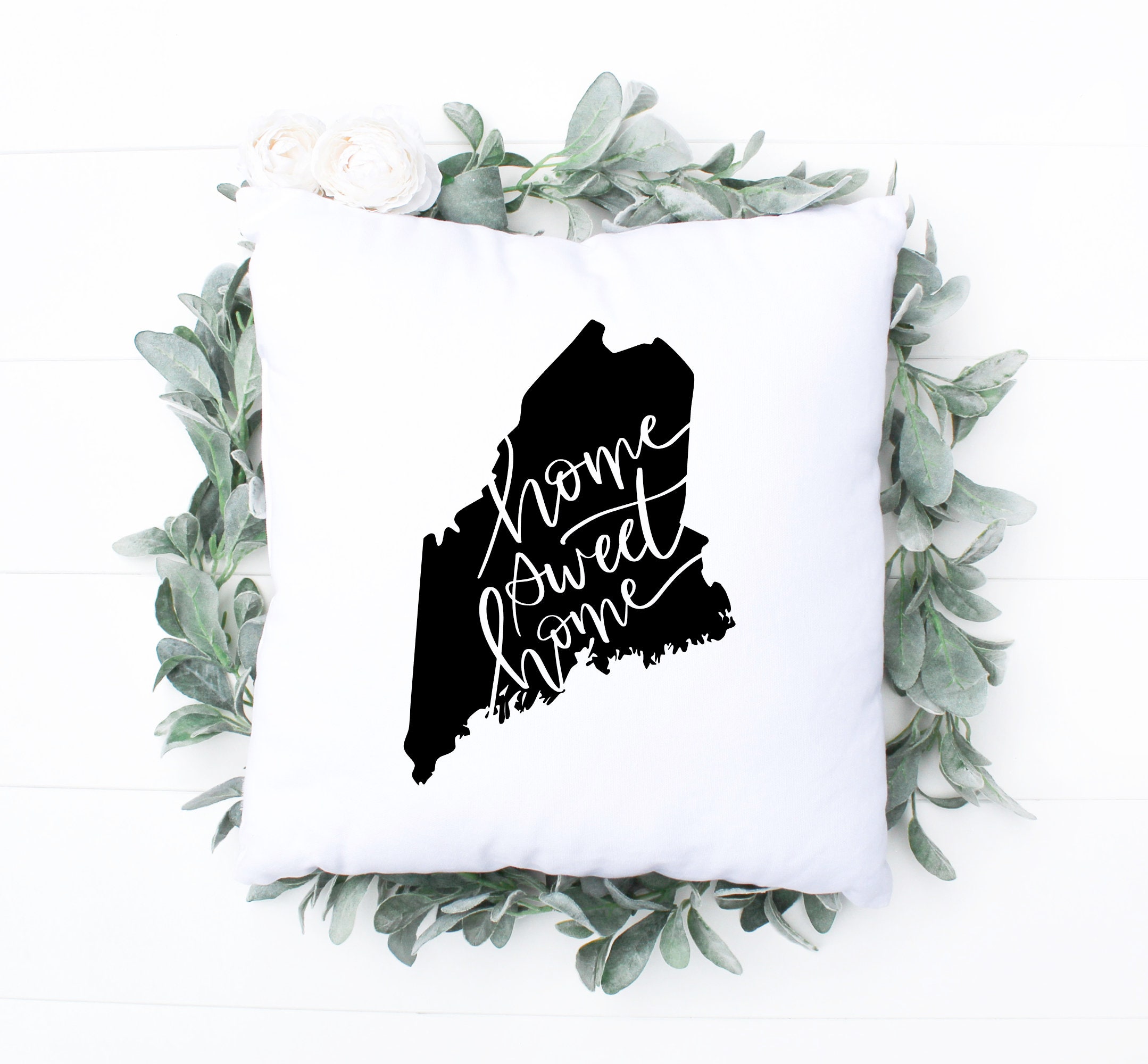 Maine Pillow Maine Gift Maine Decor Sofa Pillow Etsy