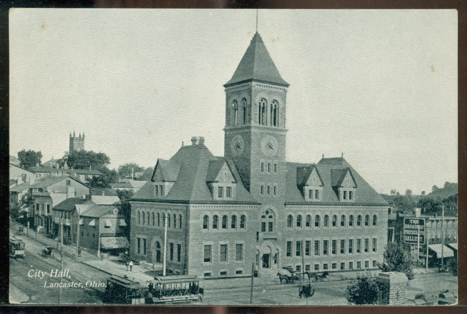 Lancaster Ohio City Hall Unused Prewwi Divided Back Postcard Etsy