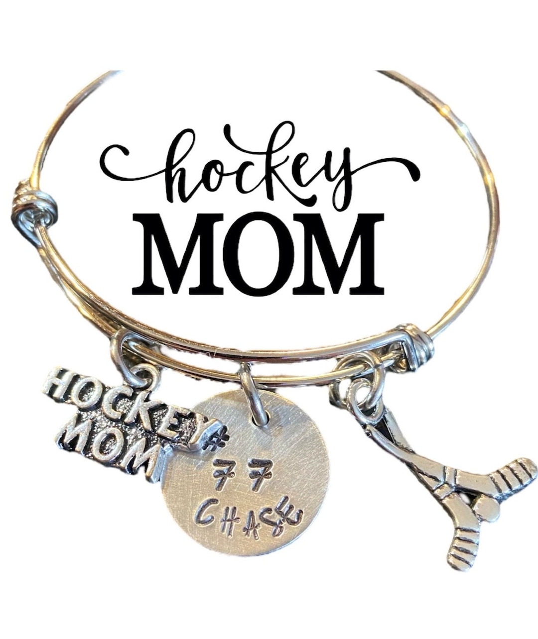 Hockey Mom Bangle Bracelet Team Jersey Names Numbers Don t Puck With a Hockey Mom Ice Hockey Mom Gifts Drop the Puck Etsy Canada