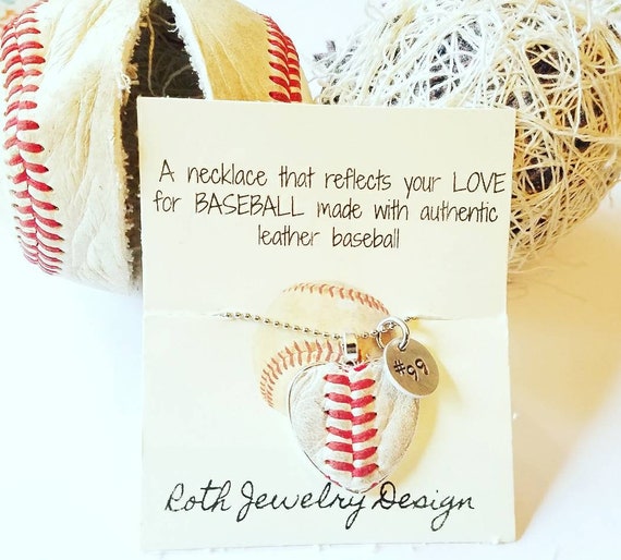 Etsy shop baseball necklace