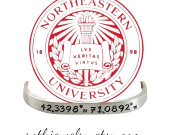 Northeastern University GPS coordinates Cuff
