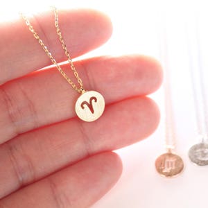 Collana zodiacale, Segni di nascita, Lunghezza girocollo, Oro/Argento/Oro rosa, Segni zodiacali, Collana astrologica, Segni zodiacali ritagliati, Oroscopo