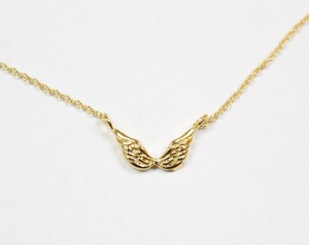 Angel Wing Necklace, Gold/Silver/Rose Gold  Wing Necklace, Tiny Wings Necklace