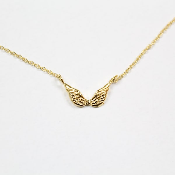 Engelsflügel Halskette, Gold/Silber/Rosegold Flügel Halskette