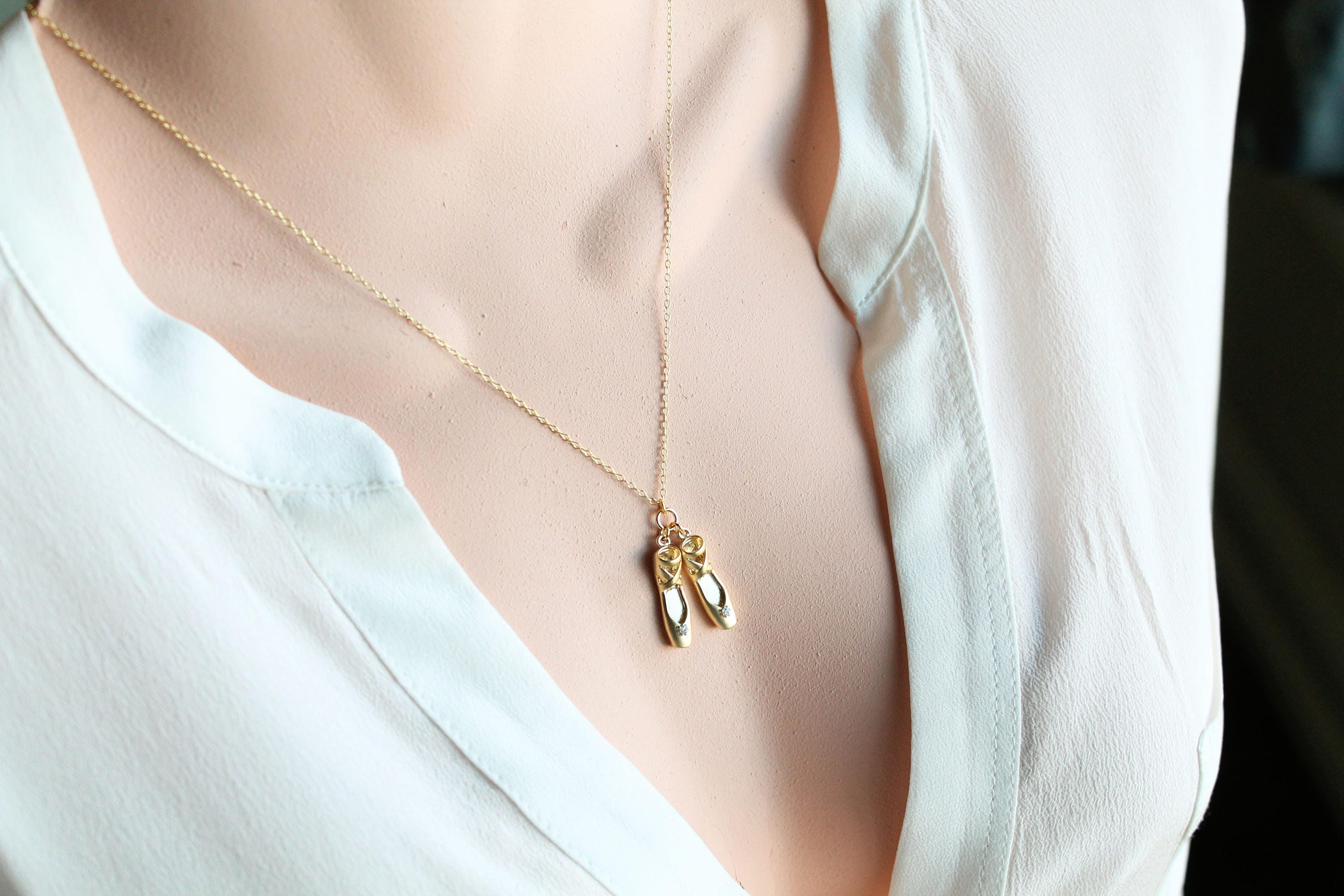 Ballet Shoe Necklace Ballet Shoe Necklace