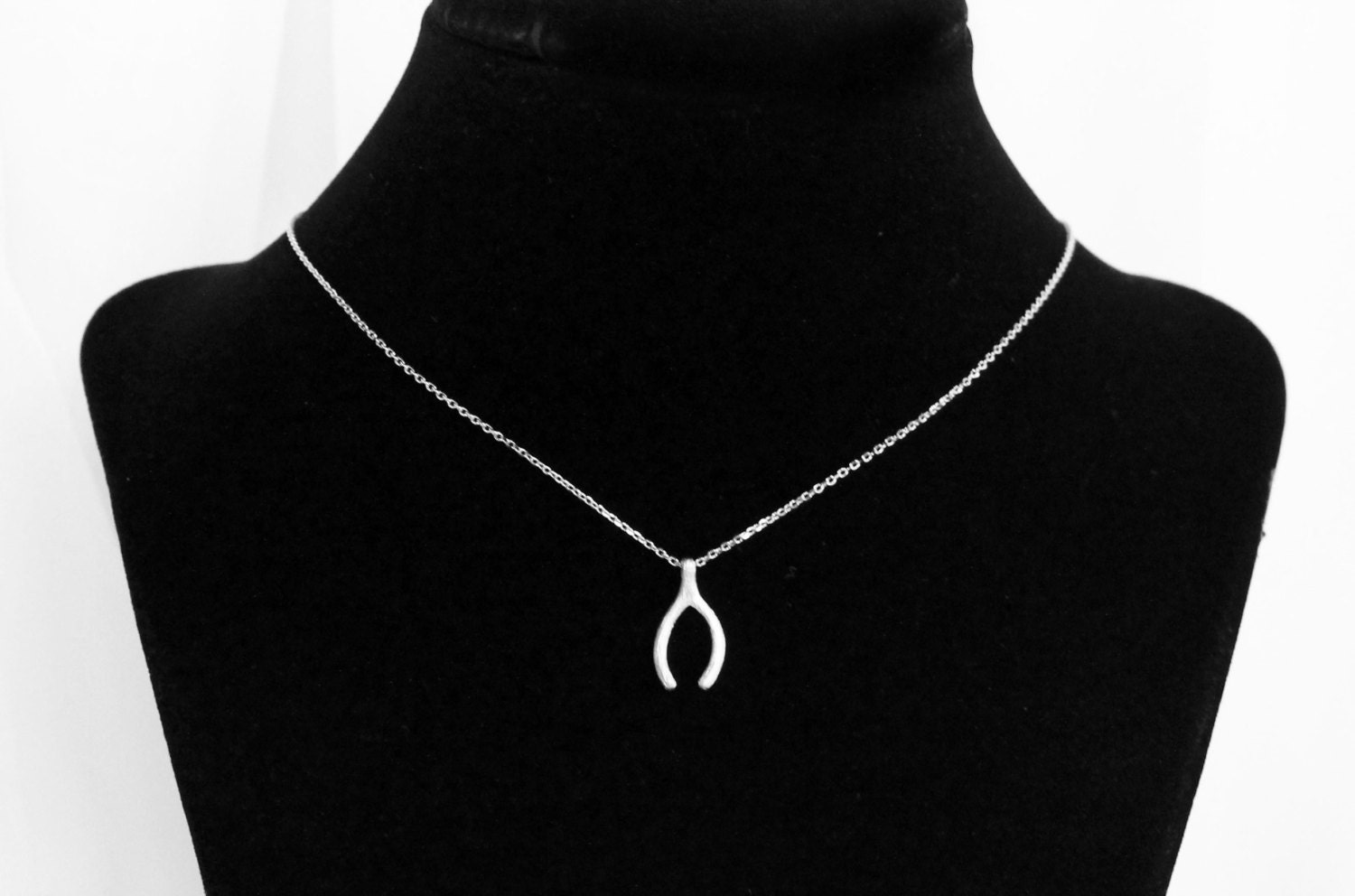 Wishbone Necklace 14k GOLD FILLED Chain or .925 STERLING Etsy
