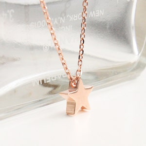 Tiny Star Necklace, Minimalist Trio Stars, Wedding, Bridesmaids Gift, Minimalist, Fast Shipping