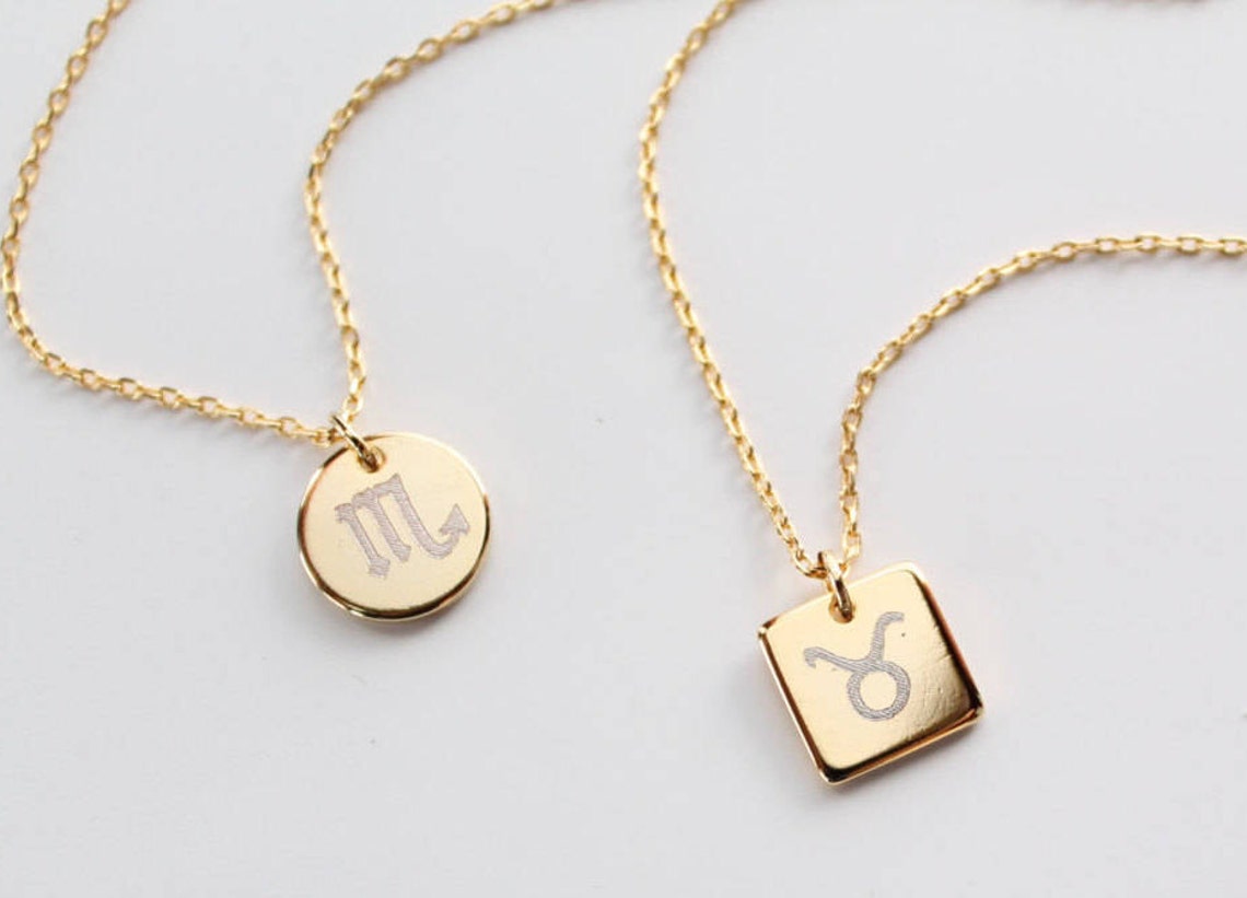 Aurora Tears Plata De Ley 925 12 Zodiaco Colgante Constelación Collares