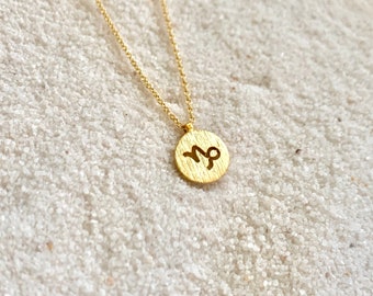 Zodiac Sign Necklace, Birth Signs, Choker Length, Gold/ Silver/ Rose Gold, Star Signs, Astrology Necklace, Zodiac Signs Cut out, Horoscope