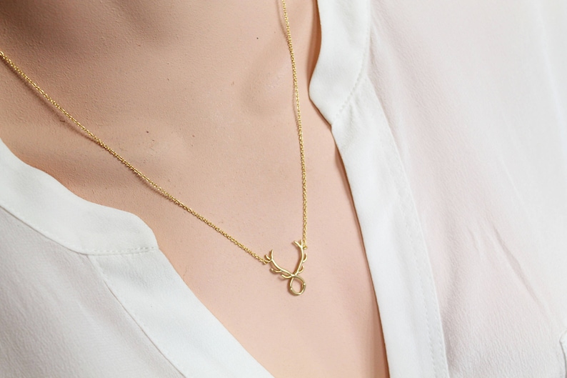 Antler Necklace Wire Antler Reindeer Antler Layering Necklace Deer Antler Texas Necklace State Name Writing Texas Necklace