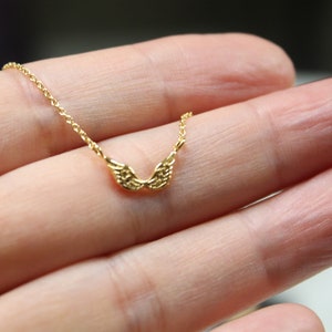 Angel Wing Necklace, 14K Gold Filled/.925 Sterling Silver/Rose Gold Chain  Wing Necklace, Tiny Wings Necklace