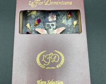 Gothic Skeleton Hourglass Cigar Box Art - Goth Coffin Rose Shadow Box Collage - Oddities Curiosities Decor - Dark Academia