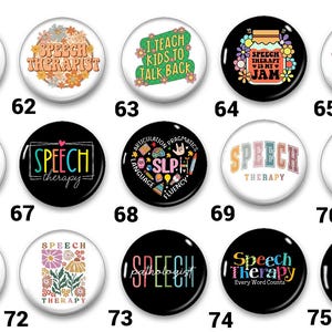 Speech Therapist Pins or Magnets/additional Designs Available - Etsy