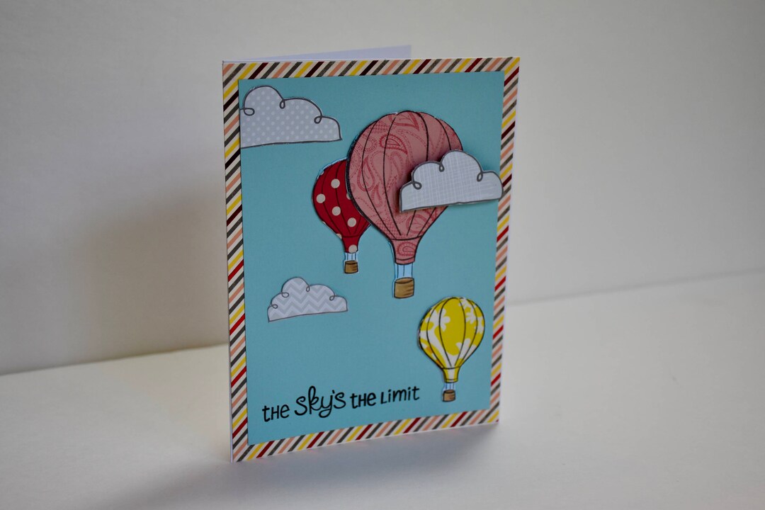 The Sky's the Limit Handmade Greeting Card Hot Air - Etsy