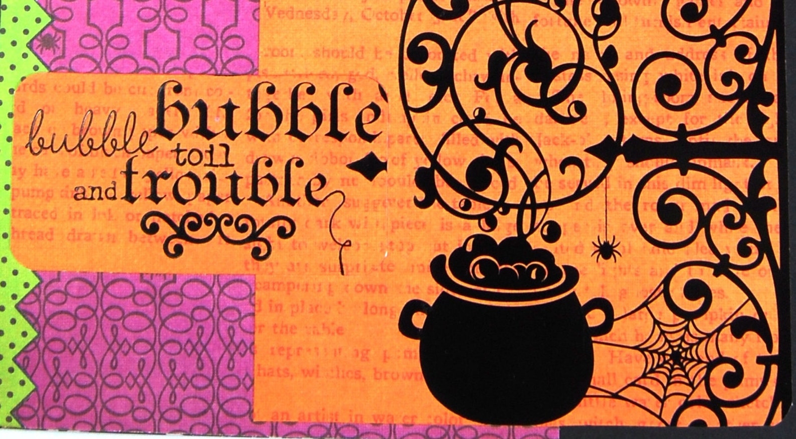 Bubble Bubble Toil and Trouble Halloween Themed Premade Etsy