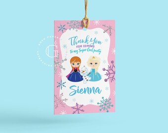 Frozen Favor Tags. Frozen Thank you Tags. Frozen Party. Frozen Birthday. Winter Wonderland. Frozen Printables.