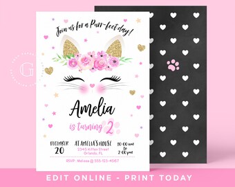 Cat Themed Invitations 10