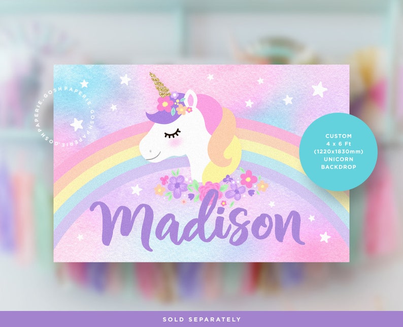 Unicorn Invitation, Unicorn Birthday Invitation, Unicorn Party Invitation, Magical Unicorn Party, Rainbow Unicorn Invitation, Unicorn Invite image 2