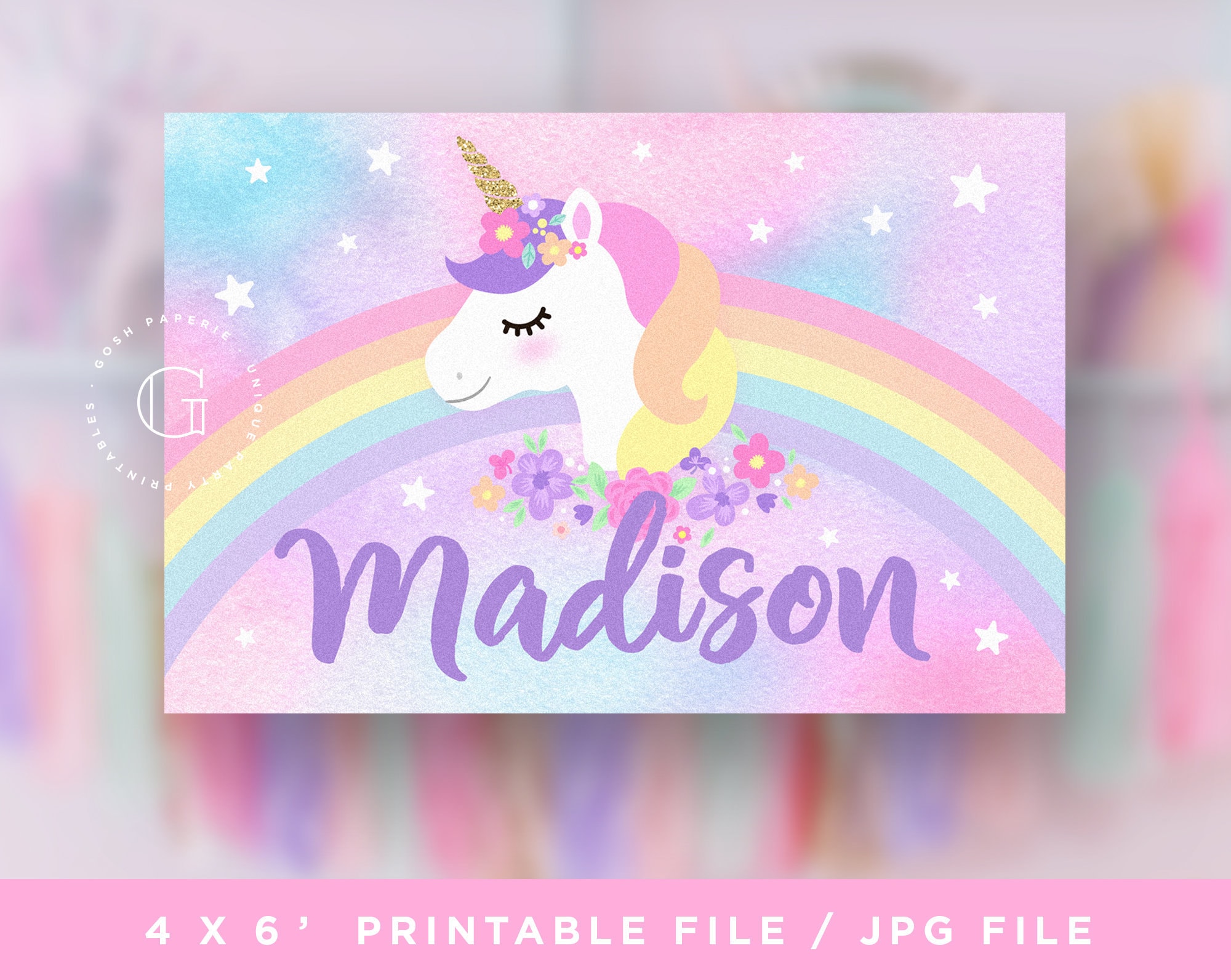 Unicorn Party Decorations, Unicorn Party Backdrop, Unicorn Decorations,  Unicorn Backdrop, Unicorn Birthday, Unicorn Birthday Decorations 