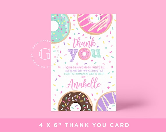 donut-thank-you-card-donut-birthday-party-1st-birthday-invitation
