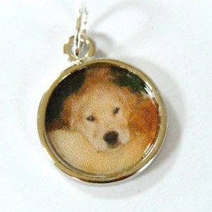Custom Pet Photo Charm: Personalized Dog Cat Memorial Keepsake