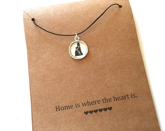 New Hampshire Home Necklace: NH State Pride Gift