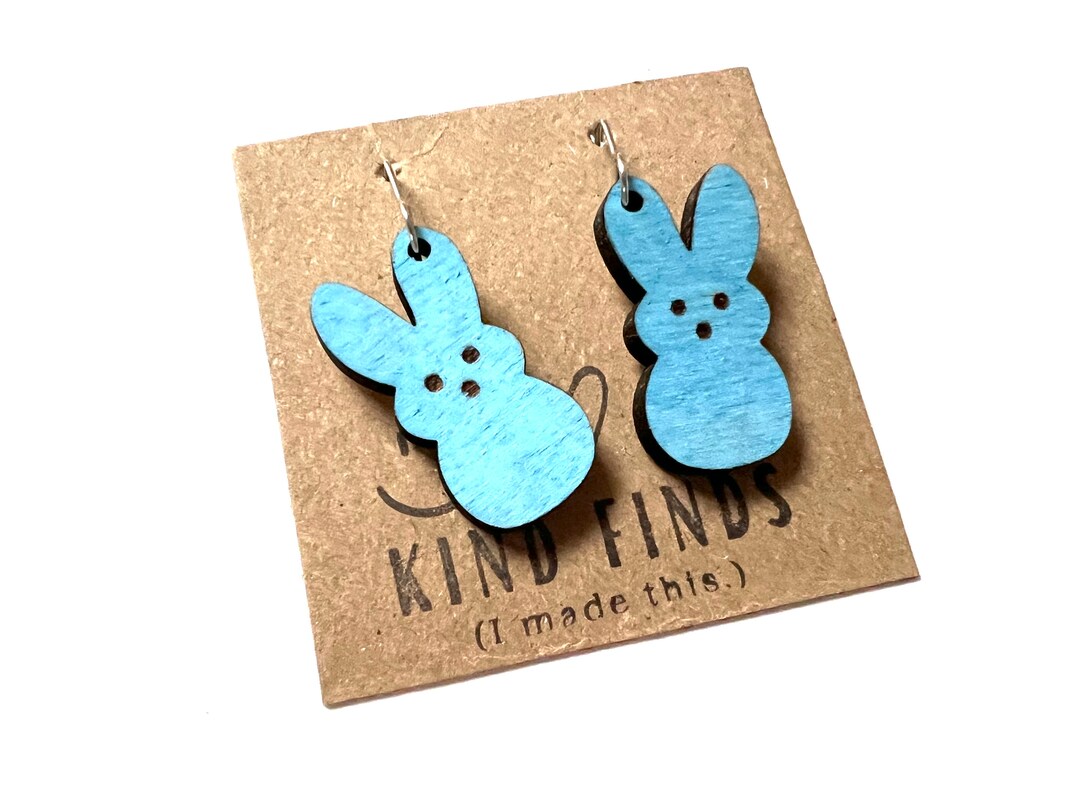 WEVENI Acrylic Easter Egg Bunny Earrings | Cute Dangle Rabbit Hare Jewelry For Women & Girls | Colorful Gift For Spring & Holidays - View #13