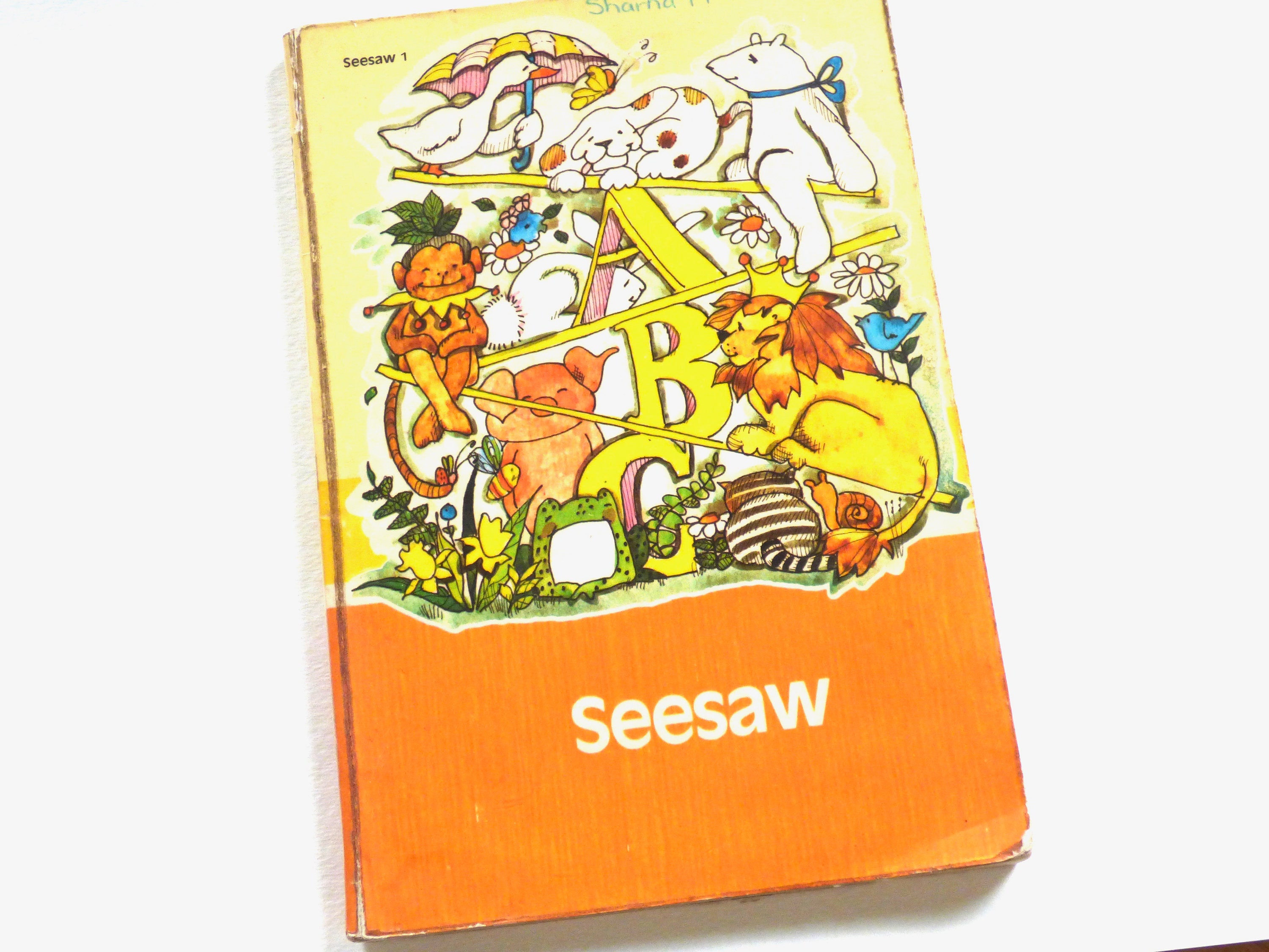 One　School　Etsy　Story　Book　Children's　Vintage　Seesaw　1960
