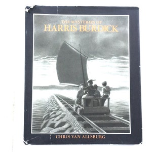 Harris Burdick Book Vintage Children&#39;s Story 1984 School Picture Book Chris Van Allsburg Teacher Education Collector