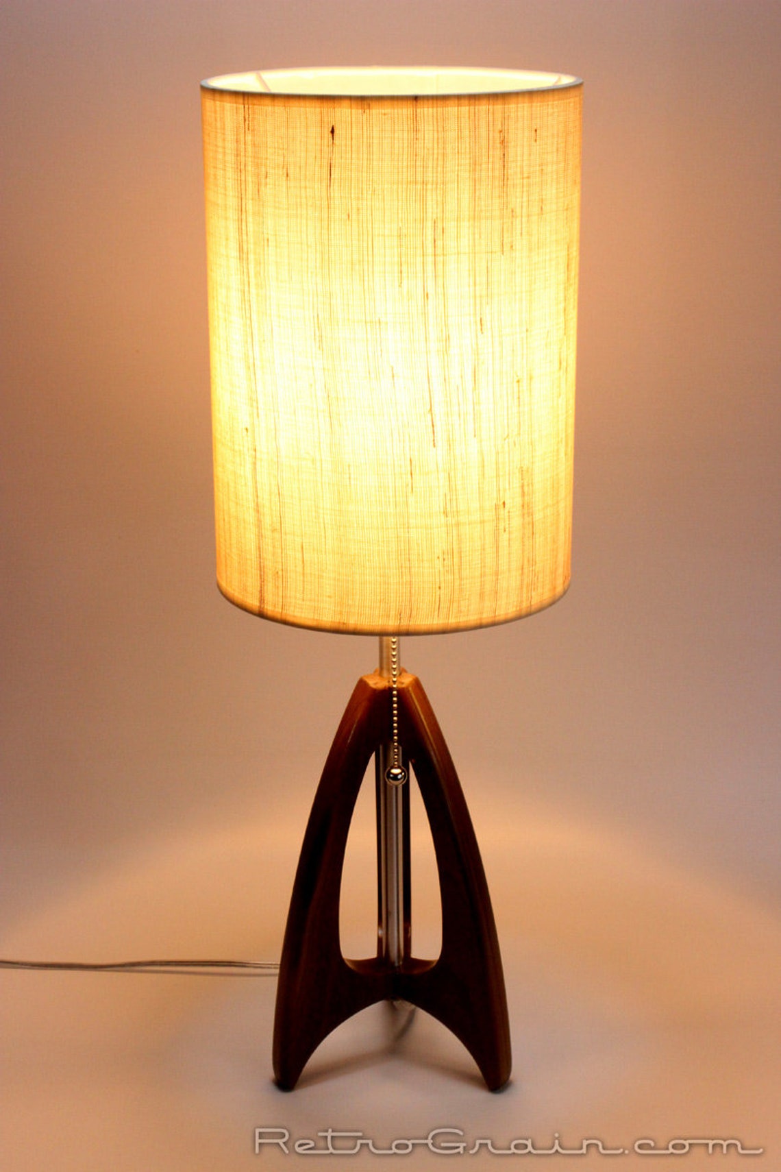 Tripod Table Lamp MidCentury Style Danish Modern Etsy