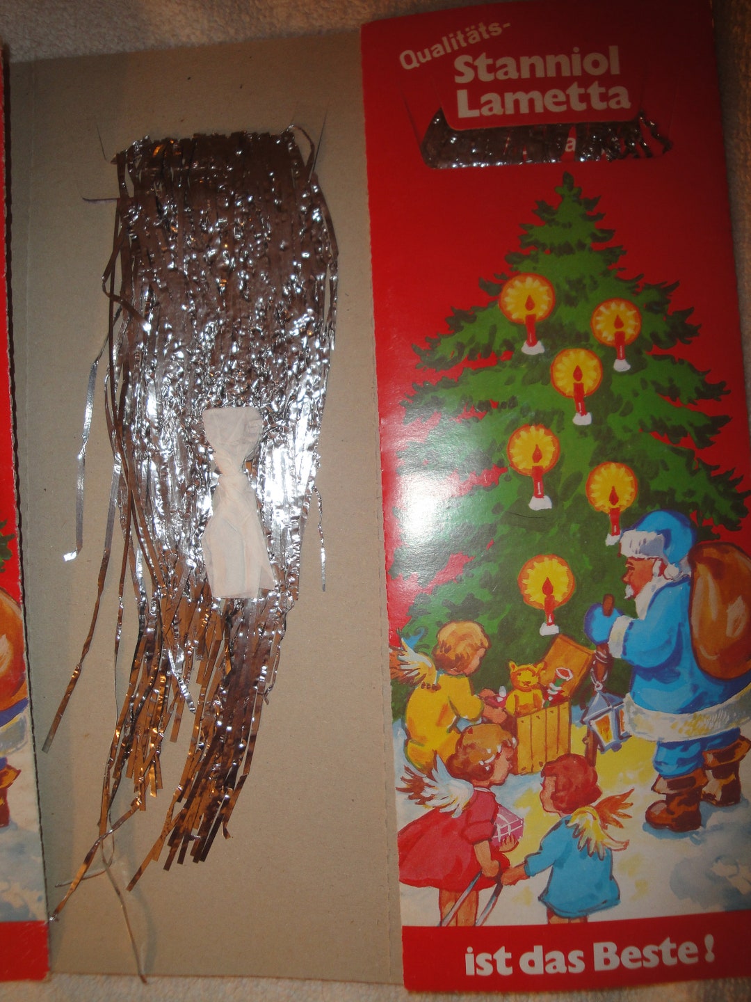 ONE SILVER Real Lead Christmas Tree Tinsel Icicles Vintage Antique