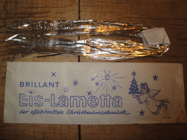 ONE Pack Real German Lead Christmas Tree Tinsel Silver Icicles Etsy