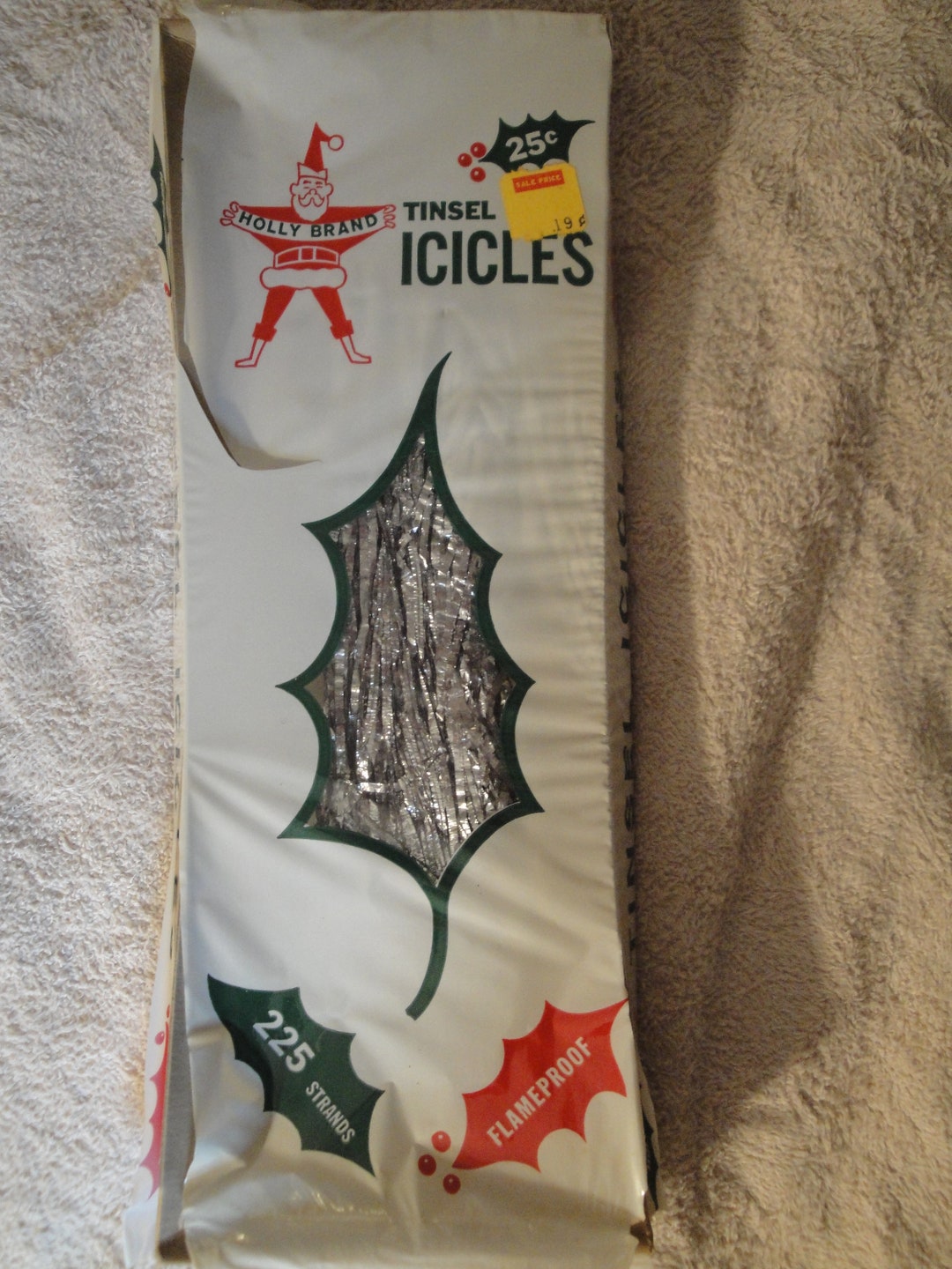 ONE 1950s Real Lead Christmas Tree Tinsel Icicles New Old Etsy