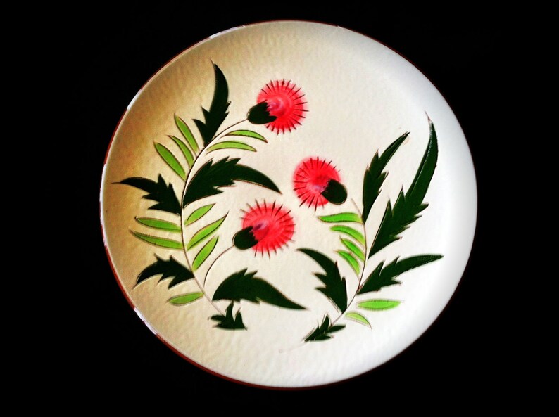 Vintage Scottish Thistle Stangl Pottery Set Etsy