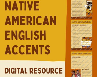 Native American English Accent: Digital Dialect Resource for Authentic Pronunciation & Cultural Fluency - Actor Training Reservation Accents